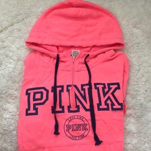 PINK Victoria’s Secret 1/4 Zip Hoodie